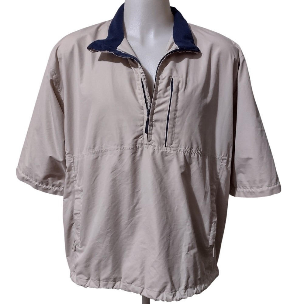 The Weather Co. 1/4 Zip Pullover Men's XLarge Golf Short sleeve Microfiber Poly